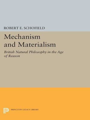 cover image of Mechanism and Materialism